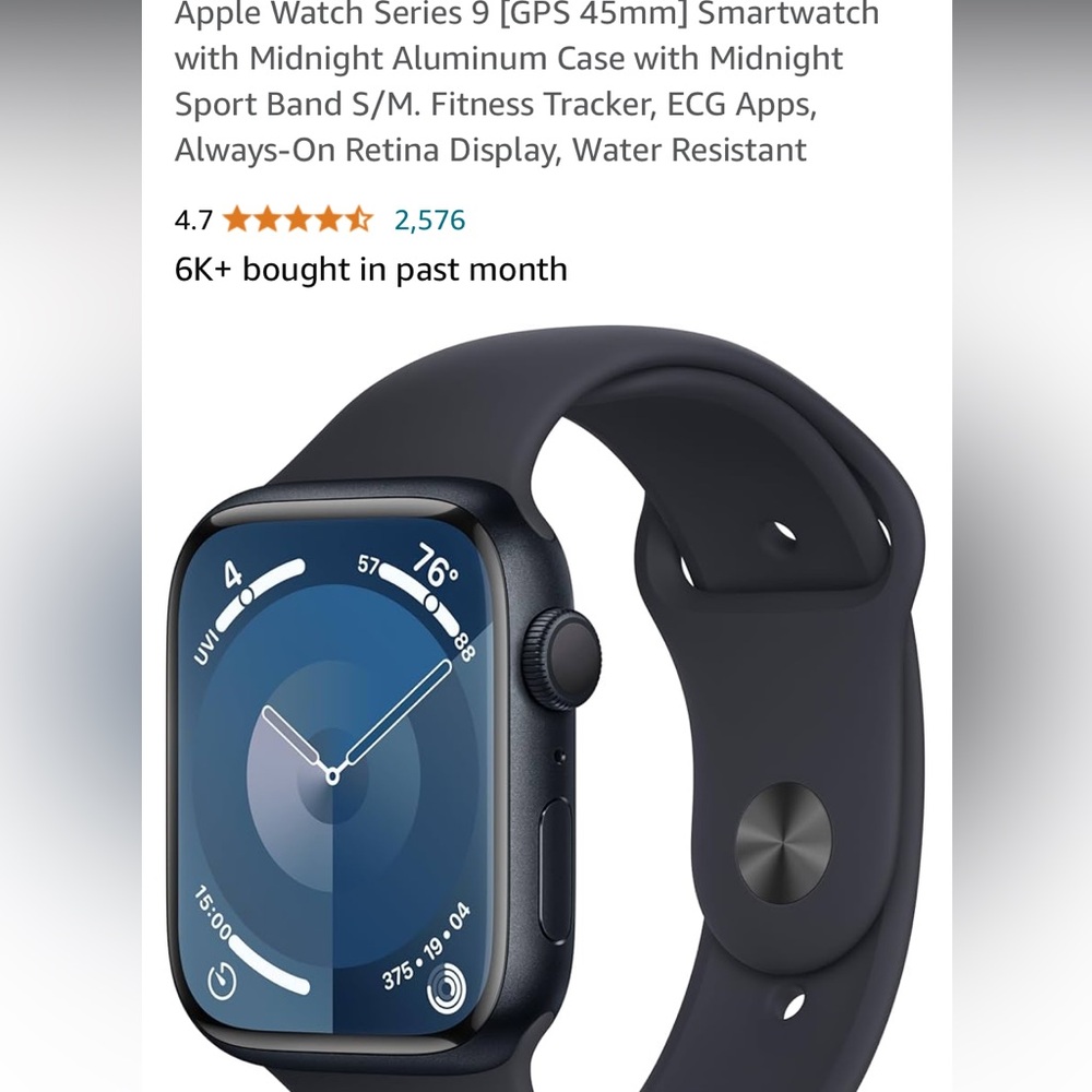 Apple 9 series 45mm M/L Apple Watch